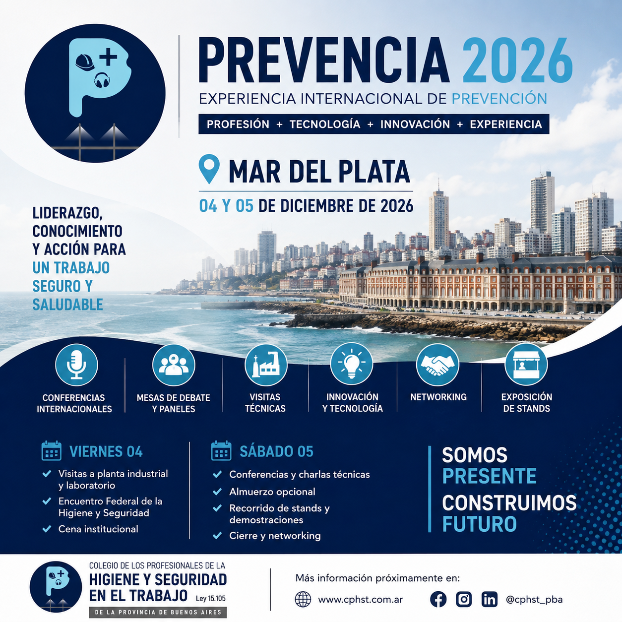Imagen institucional de Prevencia 2026 en Mar del Plata